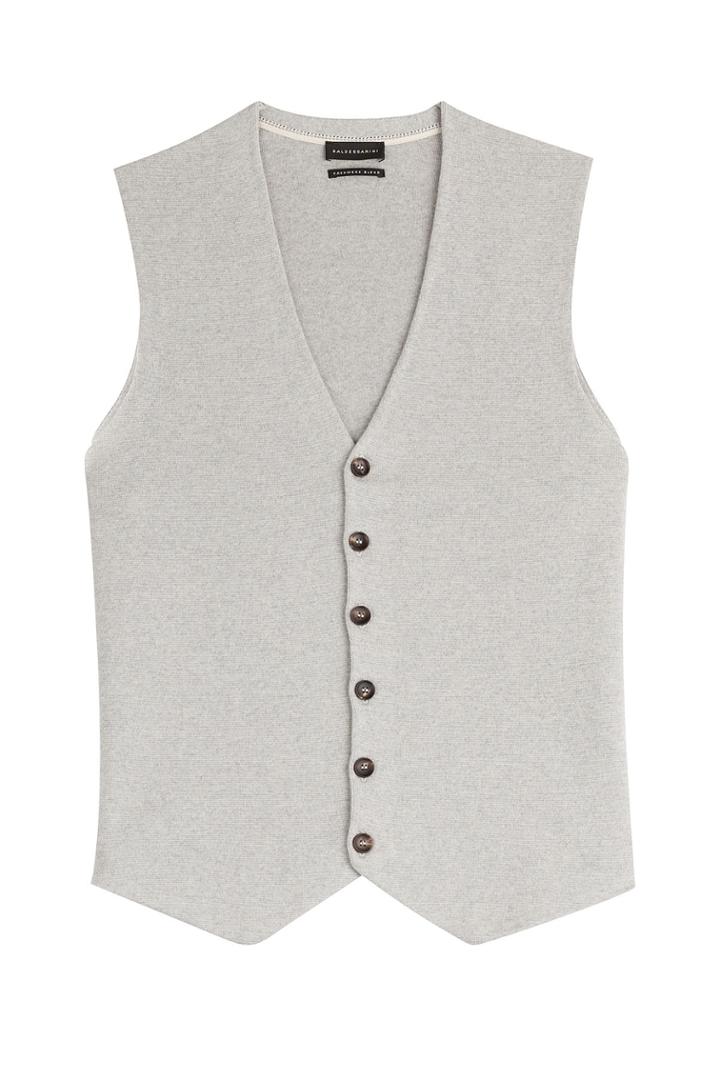 Baldessarini Baldessarini Cotton-cashmere Sweater Vest - Grey