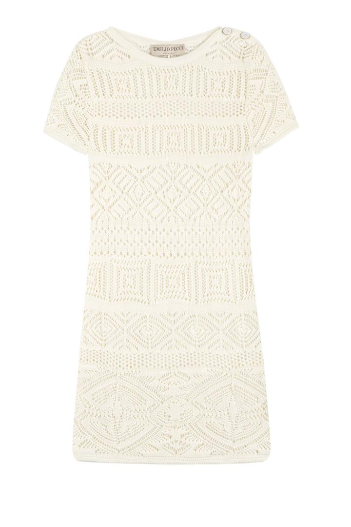 Emilio Pucci Emilio Pucci Crochet Mini-dress - Beige