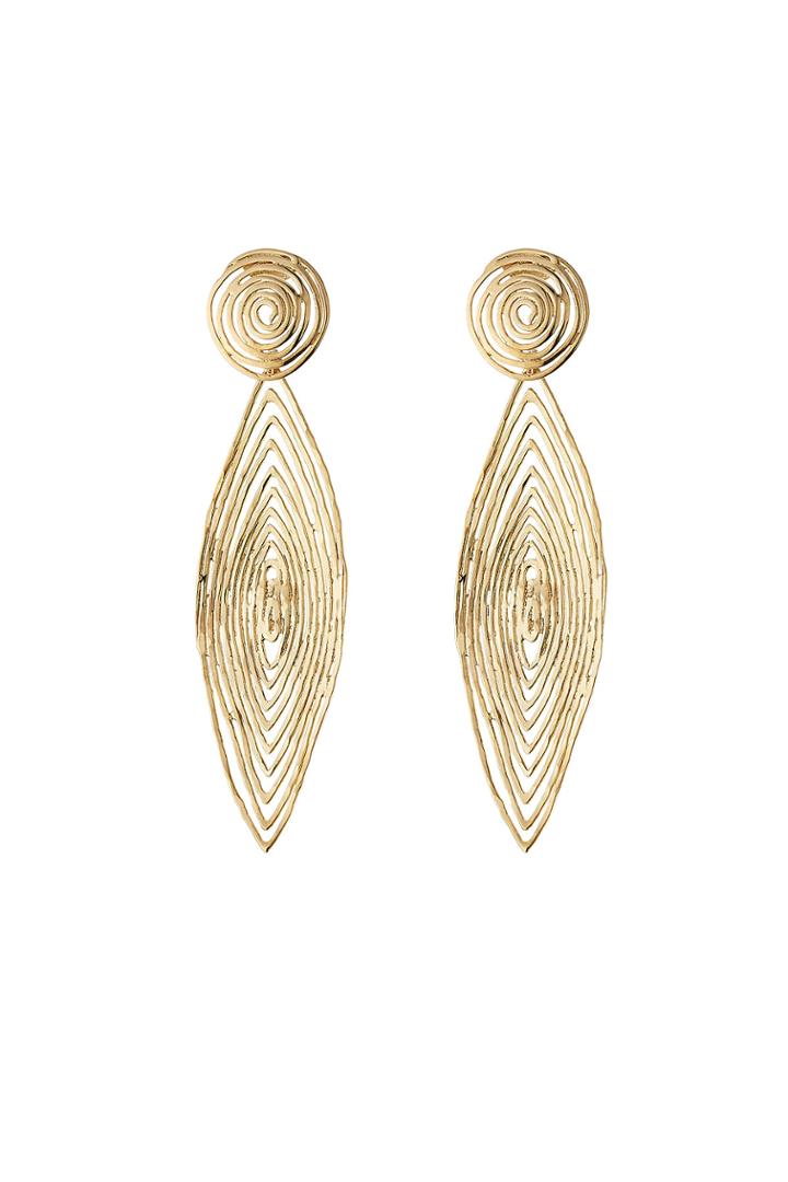 Gas Bijoux Gas Bijoux 24kt Gold Plated Longwave Earrings