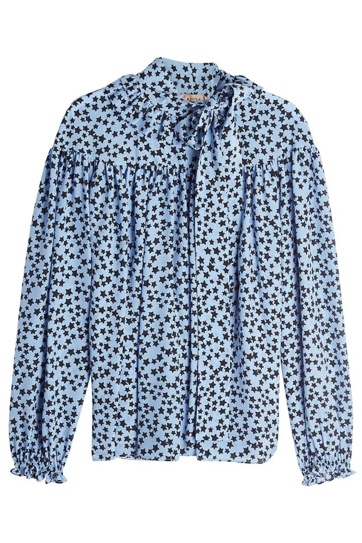 N 21 N&deg;21 Printed Silk Blouse