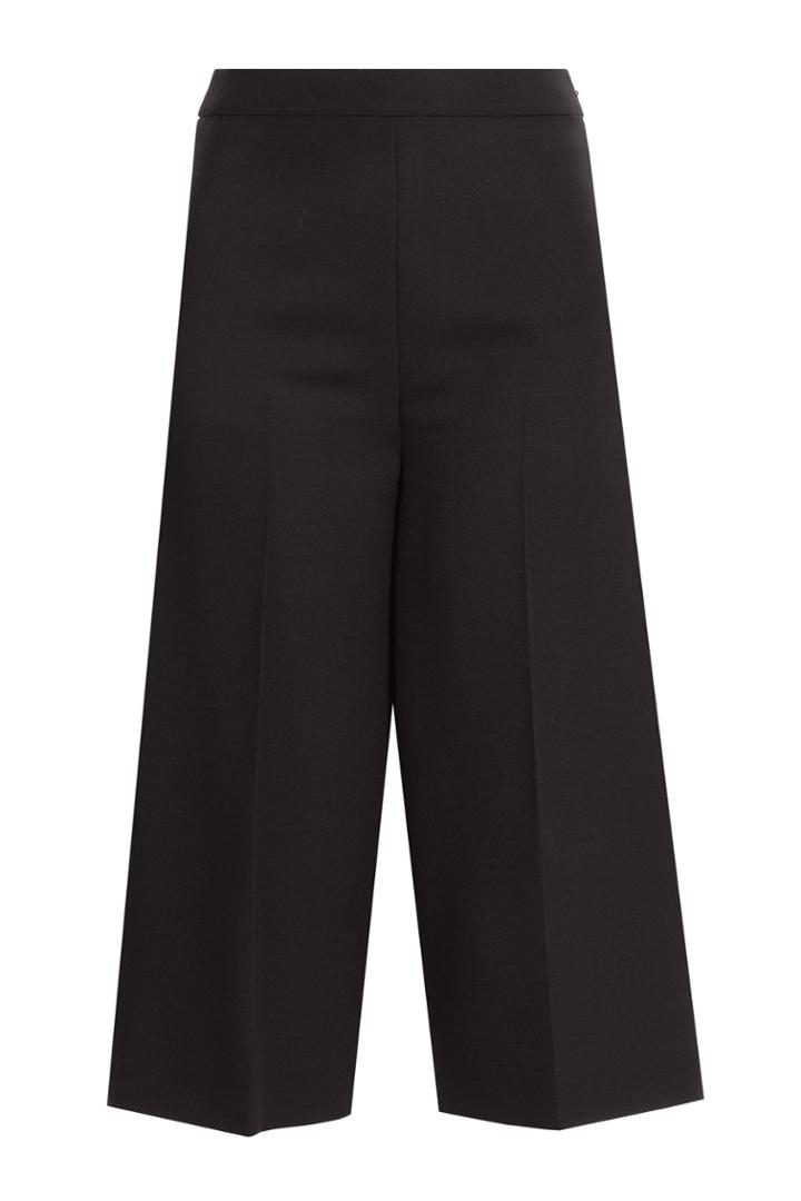 Valentino Valentino Virgin Wool Culottes - Black