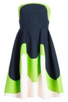 Delpozo Delpozo Strapless Dress In Cotton