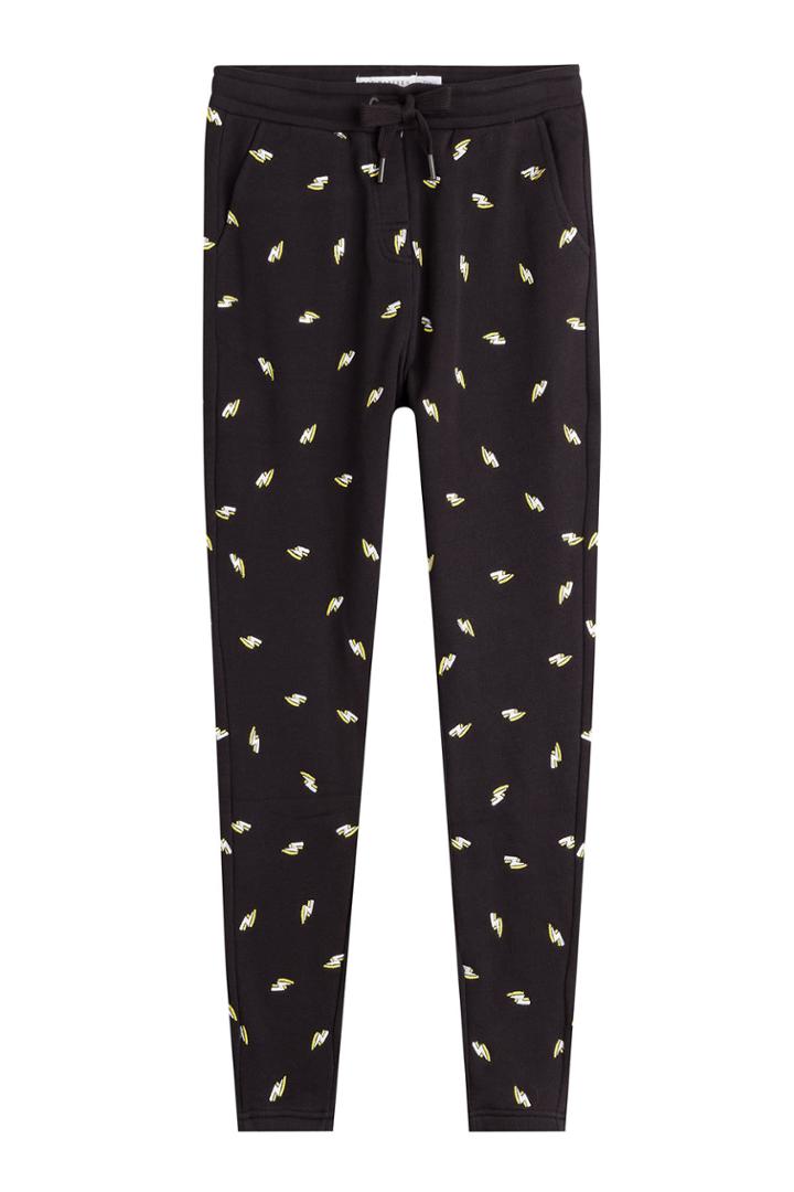 Zoe Karssen Zoe Karssen Embroidered Cotton Sweatpants - Black
