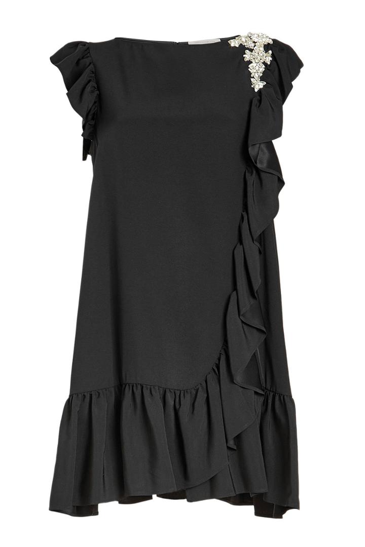 Christopher Kane Christopher Kane Embellished Frill Sleeve Dress