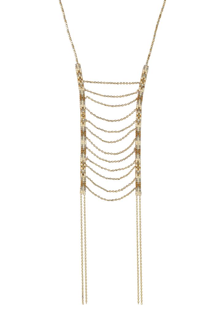 Mishky Mishky Bead Embellished Necklace - Multicolor