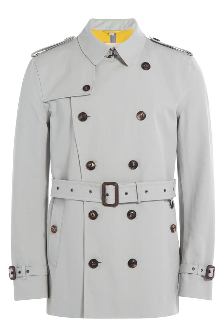 Burberry Brit Burberry Brit Cotton Trench Jacket - Grey