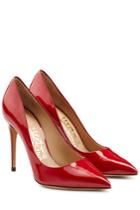 Salvatore Ferragamo Salvatore Ferragamo Fiore Patent Leather Pumps - Red