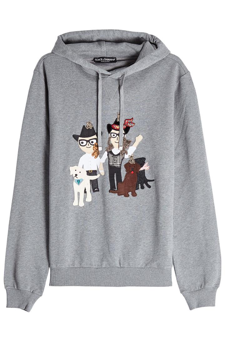 Dolce & Gabbana Dolce & Gabbana Cotton Hoody With Appliqué