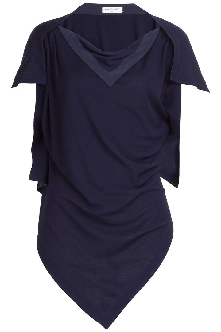 Vionnet Vionnet Viscose Draped Top - Blue