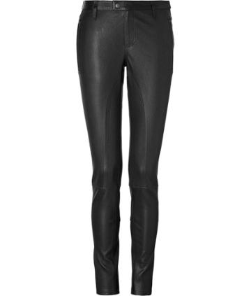 Burberry Brit Leather Pants In Black