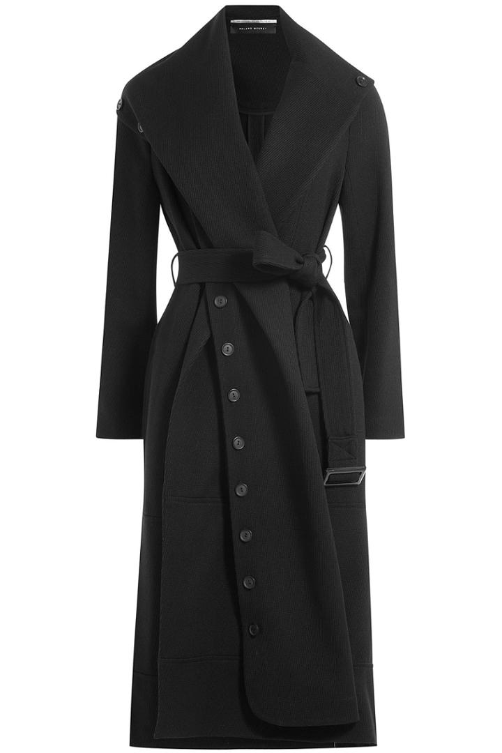 Roland Mouret Roland Mouret Wool Coat - Black