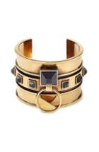 Alexander Mcqueen Embellished Brass Bangle
