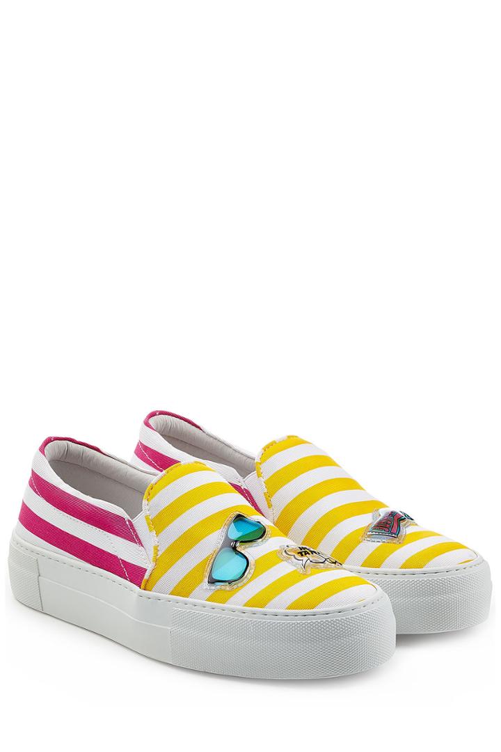 Joshua Sanders Joshua Sanders Striped Slip-on Sneakers