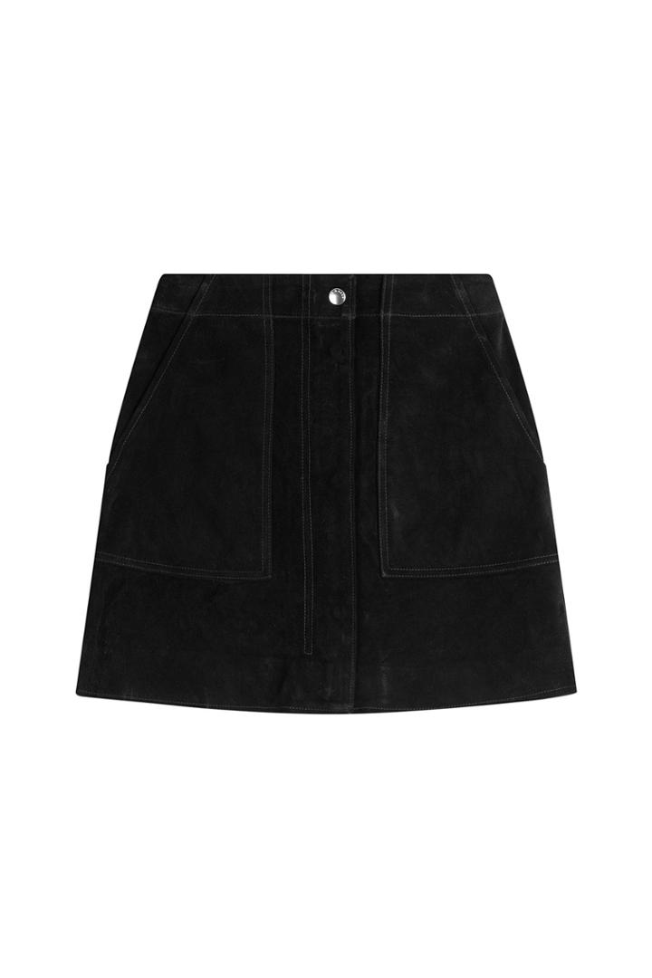 Rag & Bone Rag & Bone Suede Mini-skirt - Black