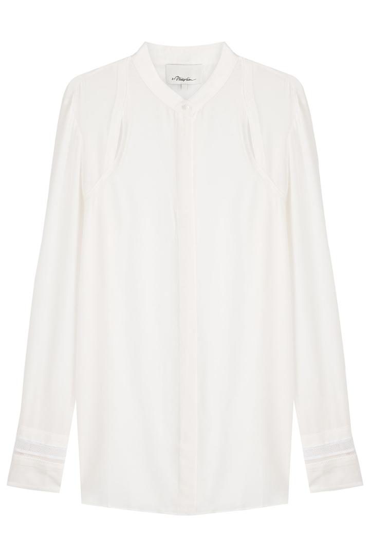 3.1 Phillip Lim 3.1 Phillip Lim Silk Blouse With Cut-out Detail - White