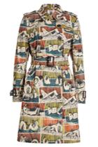 Burberry Burberry Printed Cotton Trench Coat