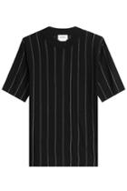 Dkny Dkny Striped Merino Wool Top - Black