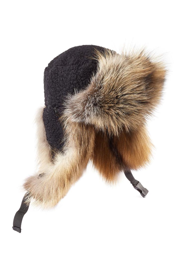 Preen By Thornton Bregazzi Preen By Thornton Bregazzi Sky Hat With Shearling And Fox Fur - Multicolor