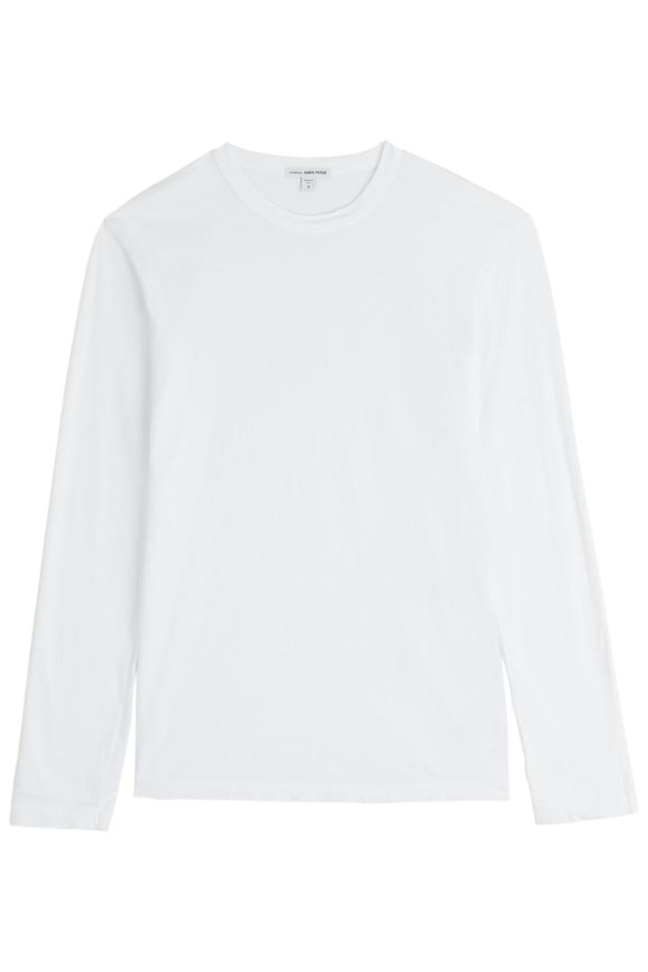 James Perse James Perse Cotton Long Sleeve T-shirt - White