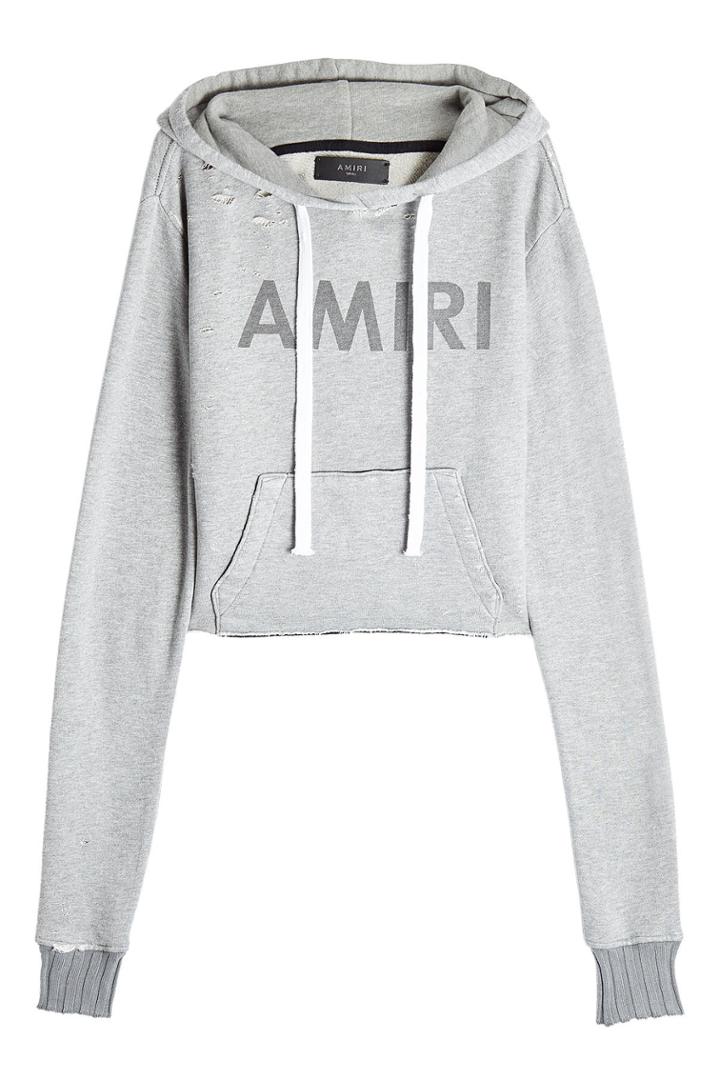 Amiri Amiri Distressed Hoody With Cotton