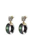 Alexis Bittar Alexis Bittar 10kt Gold Earrings With Lucite And Crystals