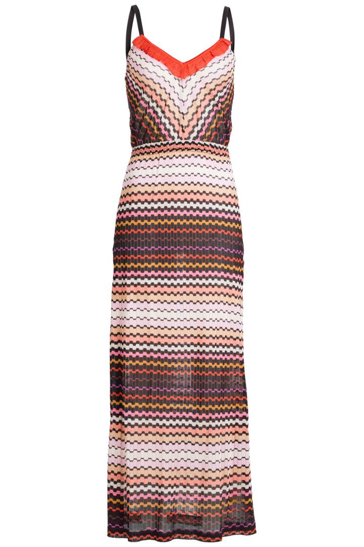 Missoni Mare Missoni Mare Ruffled Crochet Knit Dress - Black