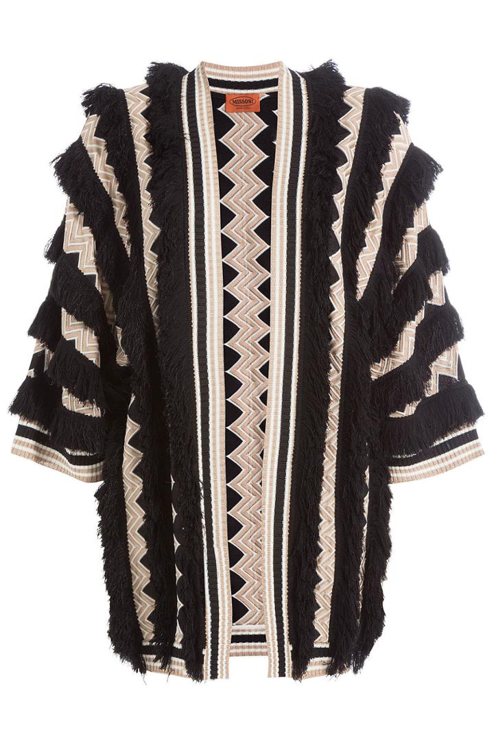 Missoni Missoni Fringed Cardigan With Wool