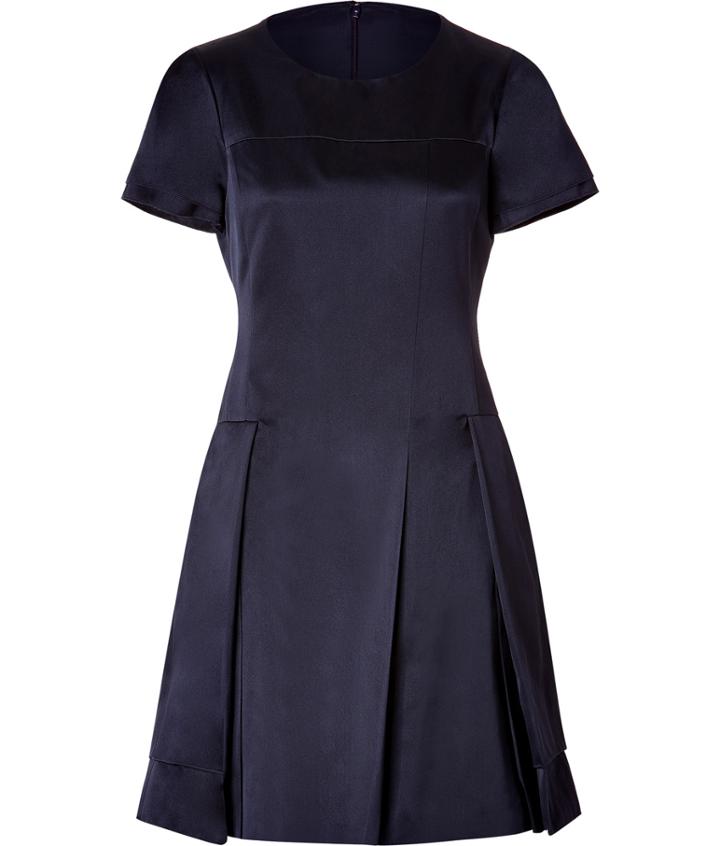 Jil Sander Navy Silk Dress