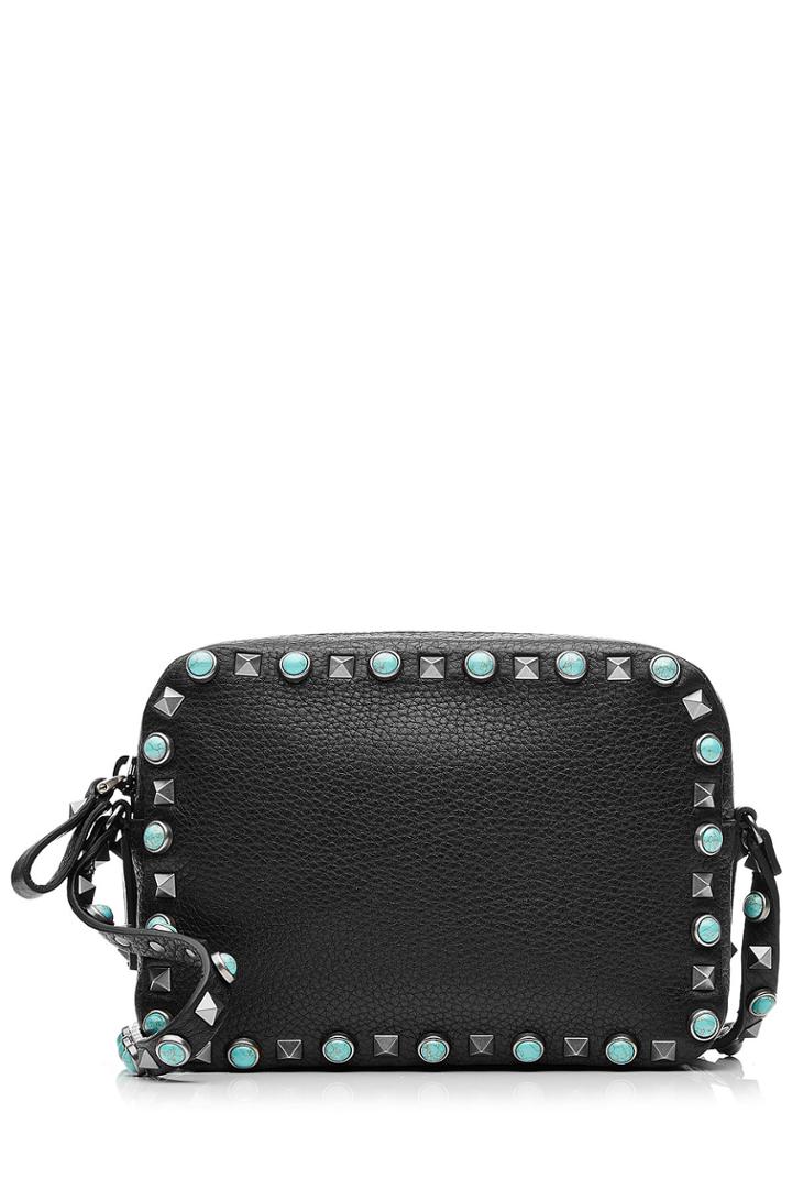 Valentino Valentino Rolling Rockstud Leather Camera Bag