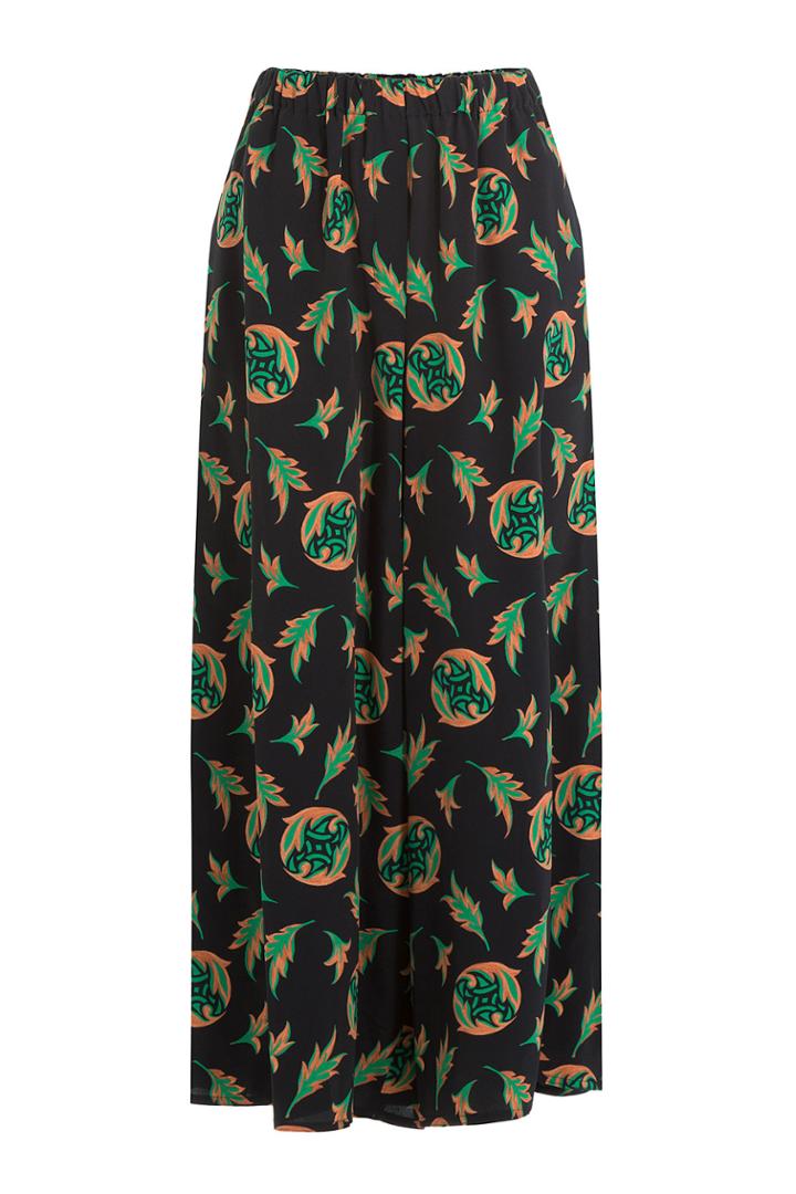 Etro Etro Printed Wide Leg Cropped Pants - Multicolor
