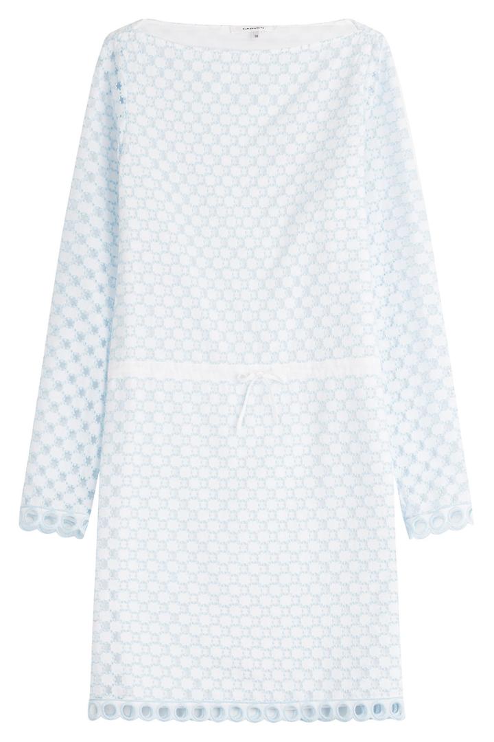 Carven Carven Cotton Eyelet Dress - Multicolor