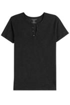 Majestic Majestic Linen-silk T-shirt With Buttons - None
