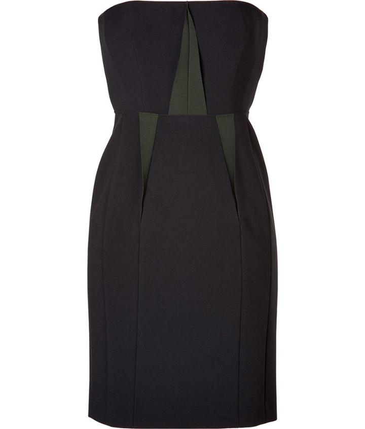 C?dric Charlier Strapless Dress In Black