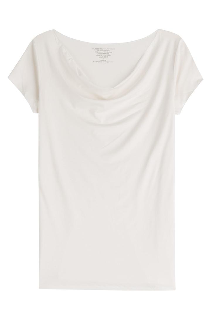 Majestic Majestic Draped Jersey T-shirt - None