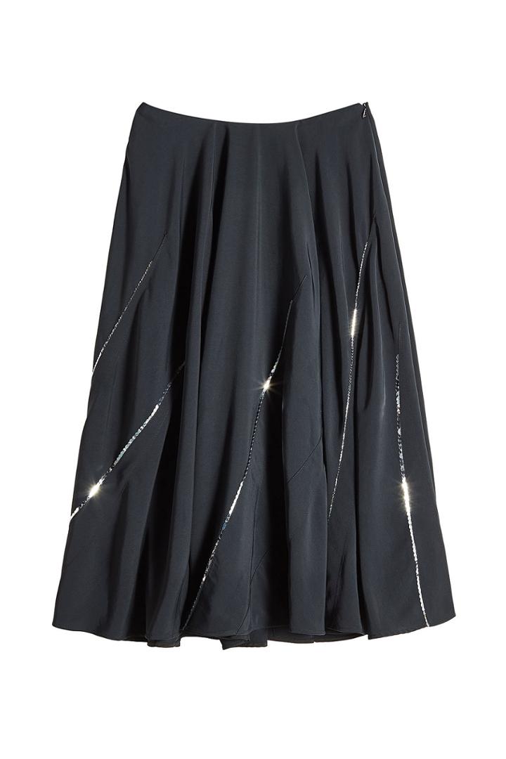 Victoria Beckham Victoria Beckham Sequin Darted Circle Skirt