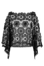 Ále By Alessandra Ále By Alessandra Crochet Peasant Top - None