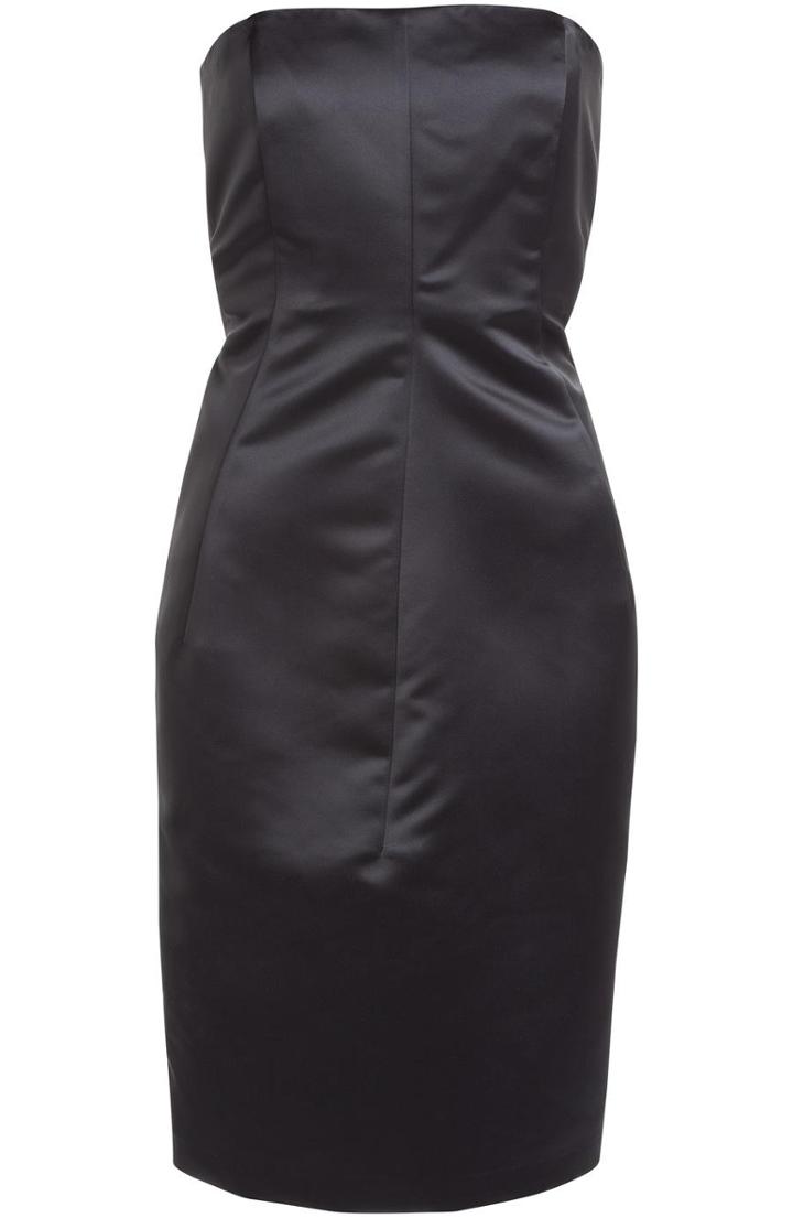 Jil Sander Strapless Satin Dress