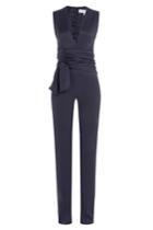 Galvan Galvan Jumpsuit With Tie At Waist - Blue