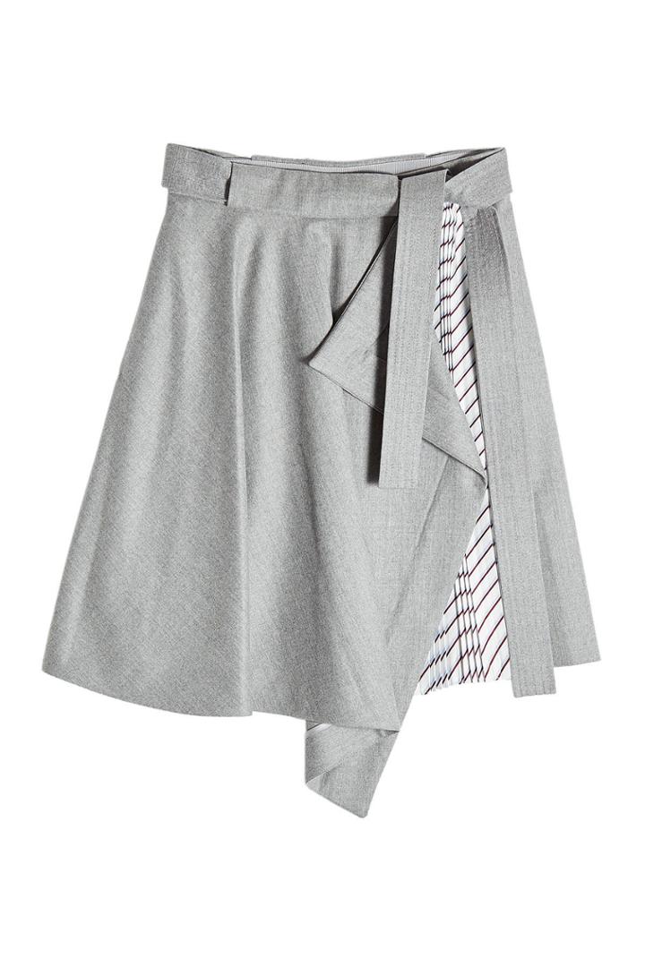 Carven Carven Asymmetric Skirt With Pleated Insert