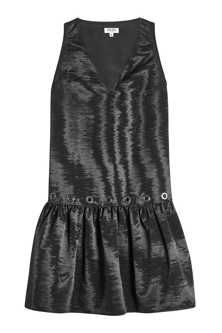 Kenzo Kenzo Taffeta Shift Dress With Grommets
