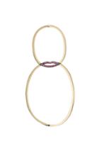 Delfina Delettrez Delfina Delettrez 18kt Yellow Gold Lips Earring With Rubies