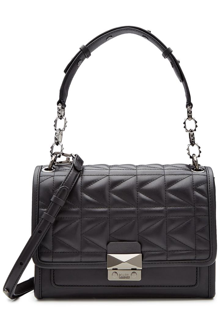 Karl Lagerfeld Karl Lagerfeld Quilted Leather Shoulder Bag