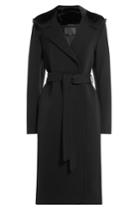 Alexander Wang Alexander Wang Wool Coat With Cashmere And Faux Fur - Black
