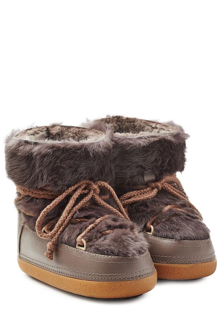 Inuikii Inuikii Fur Ikkii Classic Low Boots - Brown