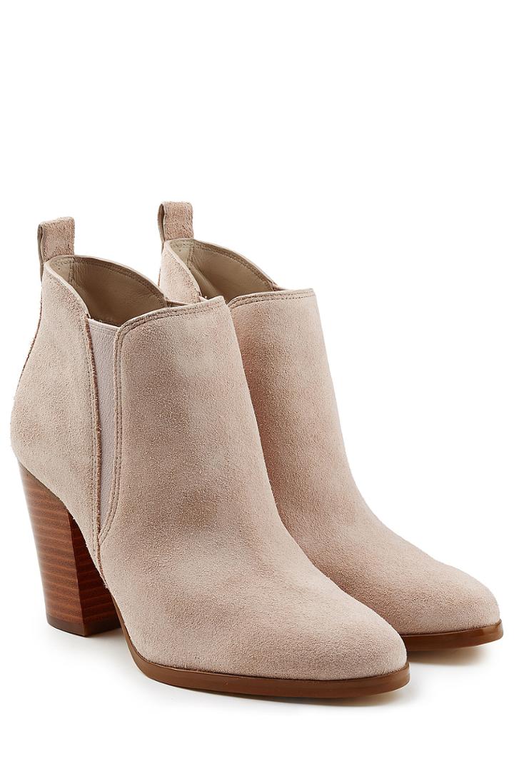 Michael Kors Collection Michael Kors Collection Suede Ankle Boots - Beige