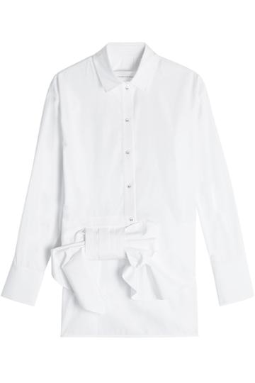 Victoria, Victoria Beckham Victoria, Victoria Beckham Cotton Shirt With Bow