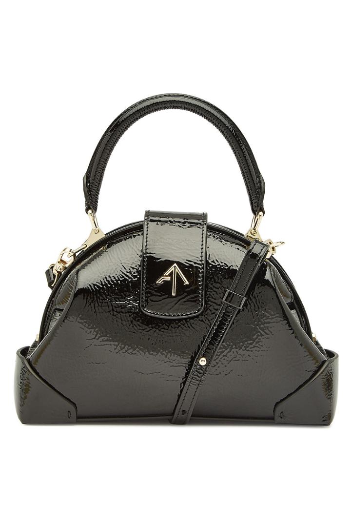 Manu Atelier Manu Atelier Patent Leather Demi Top Handle Satchel