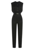 Tamara Mellon Tamara Mellon Printed Jumpsuit - Black