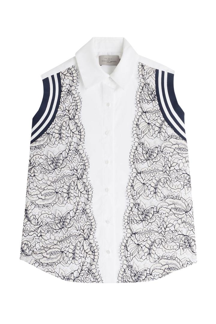 Preen Preen Cotton Shirt With Lace - Multicolored