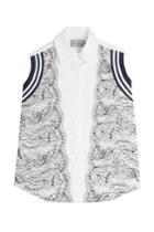 Preen Preen Cotton Shirt With Lace - Multicolored
